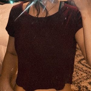 Comfy relaxed fitting cropped tshirt